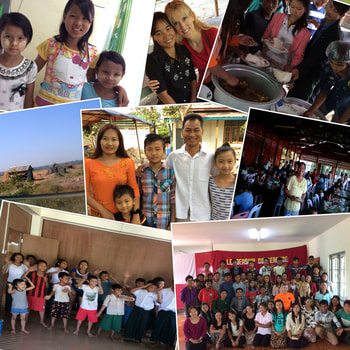 collage of photos from Myanmar Mission Trip